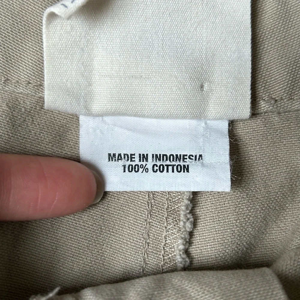 Gap Khakis Shorts Size 6 Beige Chino Slash Pockets Summer Vacation Everyday